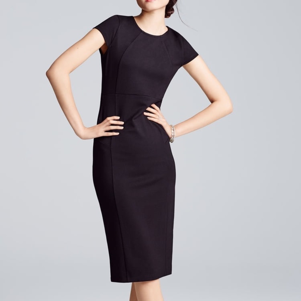 Black dress - long and slimming